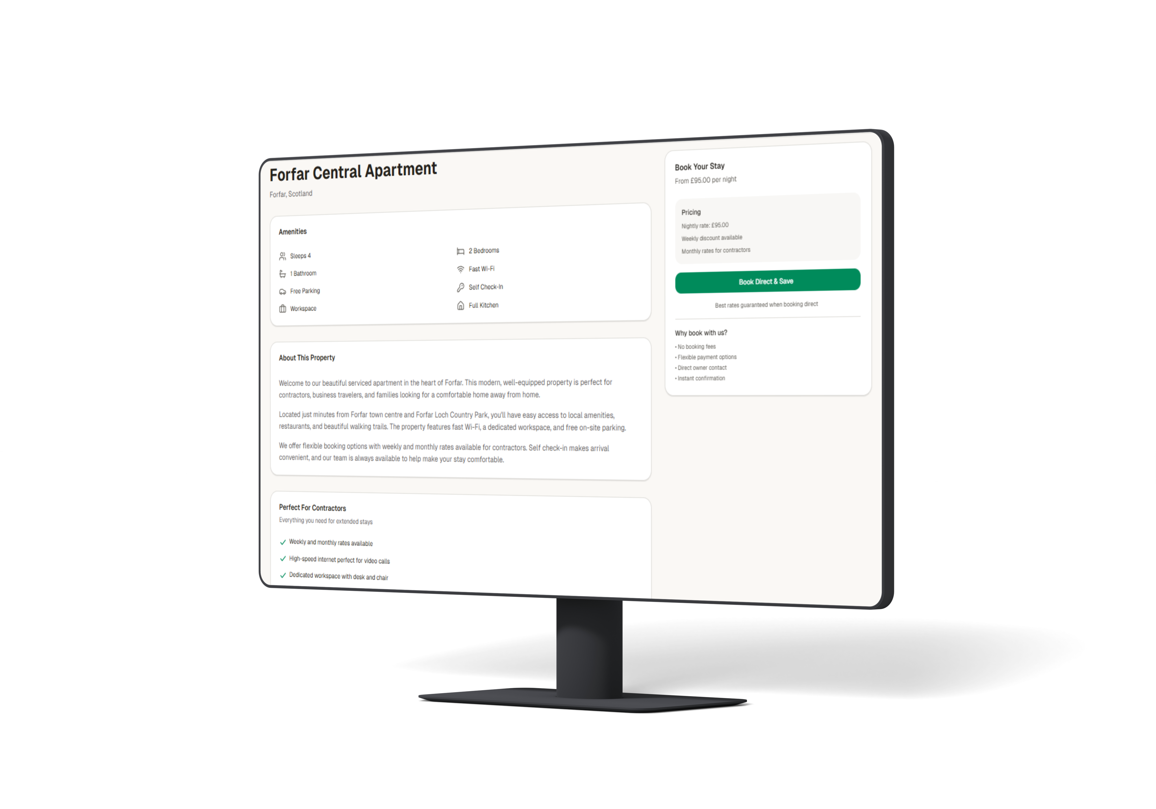 Forfar Apartment Website